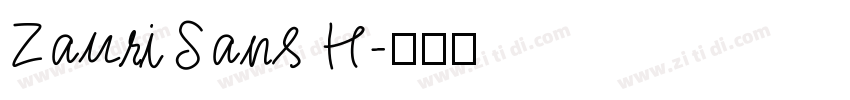 ZauriSans H字体转换